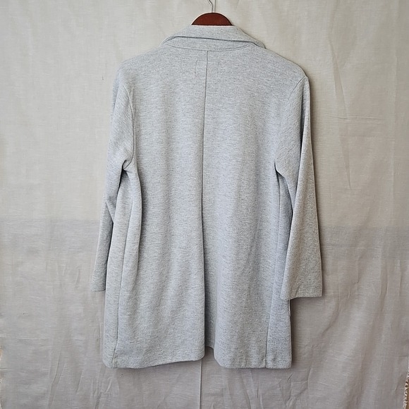 Boom Boom Jeans‎ Women's Cardigan L Gray Long Sleeve Open Front Pockets - Picture 2 of 8